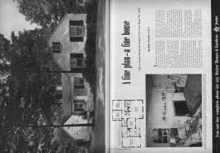 Better Homes & Gardens December 1948 Magazine Article: A fine plan--a fine house