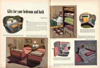 Better Homes & Gardens December 1948 Magazine Article: Gifts for your bedroom and bath