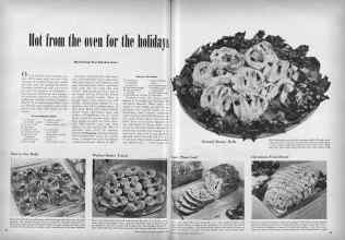 Better Homes & Gardens December 1948 Magazine Article: Hot from the oven for the holidays