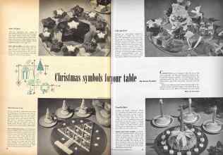Better Homes & Gardens December 1948 Magazine Article: Christmas symbols for your table