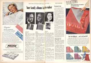 Better Homes & Gardens December 1948 Magazine Article: Your family albums for December