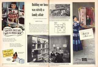 Better Homes & Gardens December 1948 Magazine Article: Building our house was strictly a family affair