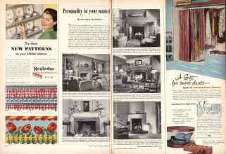 Better Homes & Gardens December 1948 Magazine Article: Personality in your mantel