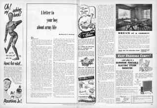 Better Homes & Gardens December 1948 Magazine Article: A letter to your boy about army life