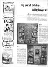 Better Homes & Gardens January 1949 Magazine Article: Help yourself to better-looking bookshelves