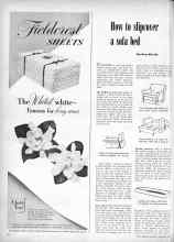 Better Homes & Gardens January 1949 Magazine Article: How to slipcover a sofa bed