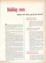 Better Homes & Gardens January 1949 Magazine Article: Building costs