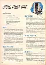 Better Homes & Gardens January 1949 Magazine Article: JANUARY GARDEN GUIDE
