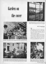 Better Homes & Gardens January 1949 Magazine Article: Garden on the cover