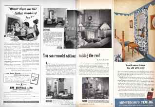 Better Homes & Gardens January 1949 Magazine Article: You can remodel without raising the roof