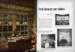 Better Homes & Gardens January 1949 Magazine Article: Fresh charm for your windows