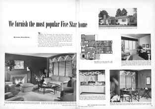 Better Homes & Gardens January 1949 Magazine Article: We furnish the most popular Five Star home