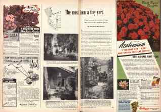 Better Homes & Gardens January 1949 Magazine Article: The most from a tiny yard