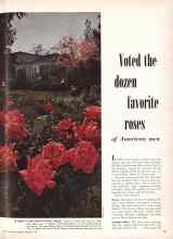 Better Homes & Gardens February 1949 Magazine Article: Voted the dozen favorite roses of American men