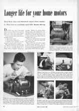 Better Homes & Gardens February 1949 Magazine Article: Longer life for your home motors