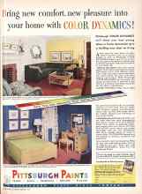 Better Homes & Gardens February 1949 Magazine Article: PITTSBURGH PLATE GLASS COMPANY