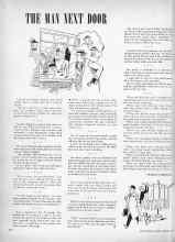 Better Homes & Gardens February 1949 Magazine Article: THE MAN NEXT DOOR