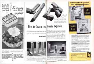Better Homes & Gardens February 1949 Magazine Article: How to fasten two boards together