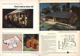 Better Homes & Gardens February 1949 Magazine Article: Planned around an entrance hall