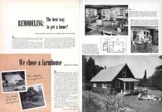 Better Homes & Gardens February 1949 Magazine Article: We chose a farmhouse