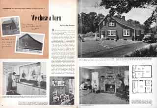 Better Homes & Gardens February 1949 Magazine Article: We chose a barn