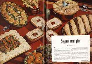 Better Homes & Gardens February 1949 Magazine Article: So good meat pies