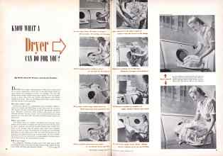 Better Homes & Gardens February 1949 Magazine Article: KNOW WHAT A Dryer CAN DO FOR YOU?