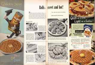 Better Homes & Gardens February 1949 Magazine Article: Rolls sweet and hot!