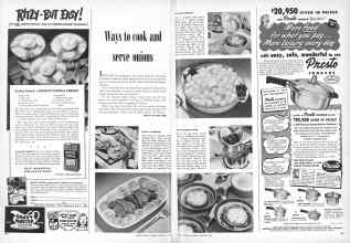 Better Homes & Gardens February 1949 Magazine Article: Ways to cook and serve onions