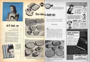 Better Homes & Gardens February 1949 Magazine Article: These dishes do double duty