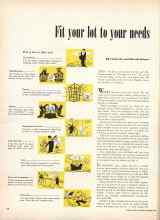 Better Homes & Gardens March 1949 Magazine Article: Fit your lot to your needs