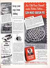 Better Homes & Gardens March 1949 Magazine Article: Keep your rugs from sliding