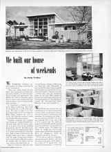 Better Homes & Gardens March 1949 Magazine Article: We built our house of weekends