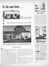 Better Homes & Gardens March 1949 Magazine Article: It's the same house...