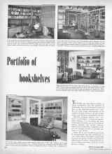 Better Homes & Gardens March 1949 Magazine Article: Portfolio of bookshelves