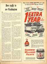 Better Homes & Gardens March 1949 Magazine Article: How really to see Washington