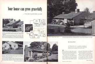 Better Homes & Gardens March 1949 Magazine Article: Your house can grow gracefully