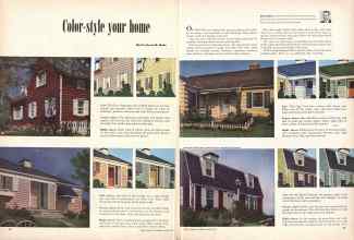 Better Homes & Gardens March 1949 Magazine Article: Color-style your home