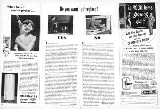 Better Homes & Gardens March 1949 Magazine Article: Do you want a fireplace?