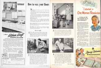 Better Homes & Gardens March 1949 Magazine Article: How to wax your floors