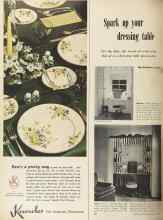 Better Homes & Gardens April 1949 Magazine Article: Spark up your dressing table