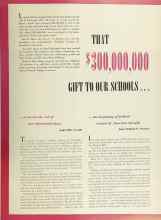 Better Homes & Gardens April 1949 Magazine Article: THAT $300,000,000 GIFT TO OUR SCHOOLS...