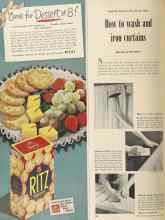 Better Homes & Gardens April 1949 Magazine Article: How to wash and iron curtains