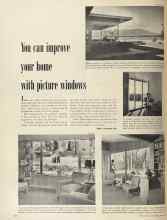 Better Homes & Gardens April 1949 Magazine Article: You can improve your home with picture windows