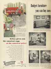 Better Homes & Gardens April 1949 Magazine Article: Budget furniture you can buy now