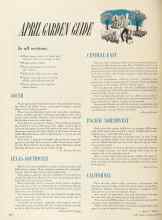 Better Homes & Gardens April 1949 Magazine Article: APRIL GARDEN GUIDE