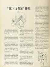 Better Homes & Gardens April 1949 Magazine Article: THE MAN NEXT DOOR