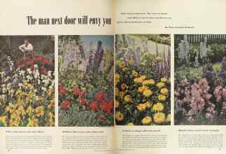 Better Homes & Gardens April 1949 Magazine Article: The man next door will envy you