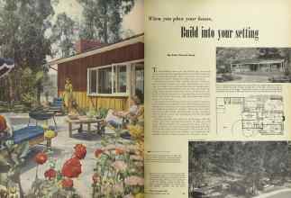 Better Homes & Gardens April 1949 Magazine Article: When you plan your house, Build into your setting