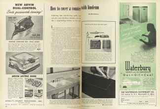 Better Homes & Gardens April 1949 Magazine Article: How to cover a counter with linoleum